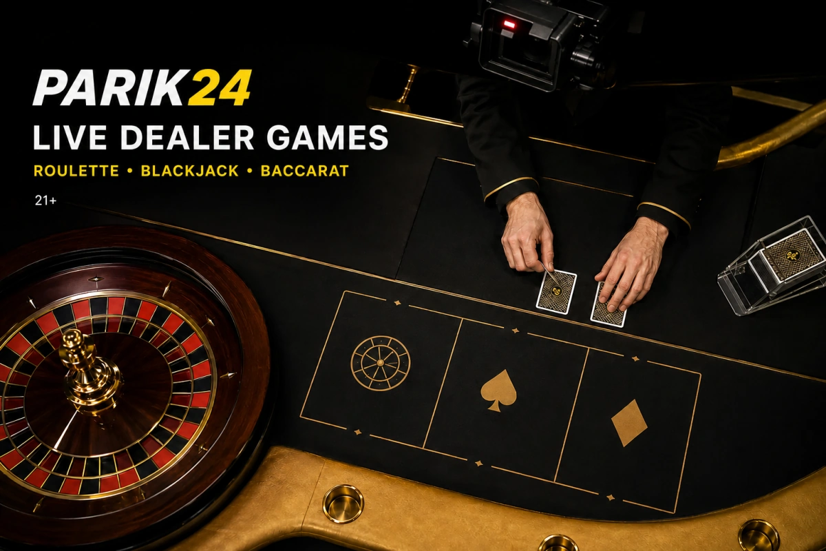 Parik24 live casino: games with live dealers